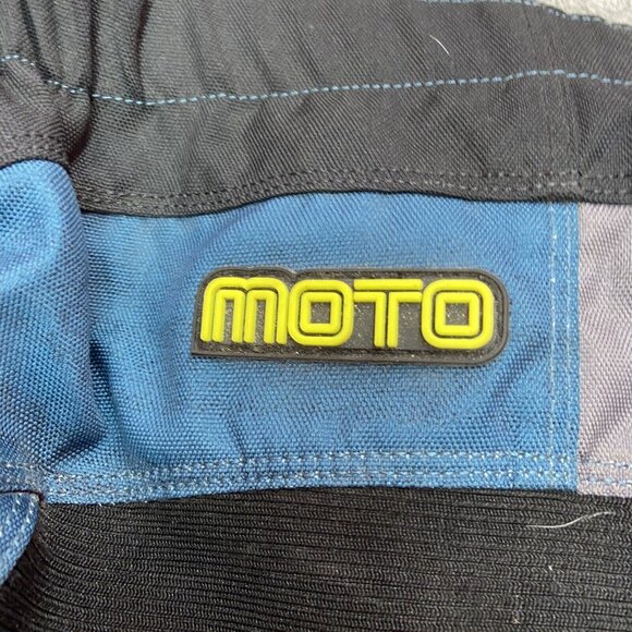 Troy Lee Designs Downhill MTB Moto Cycling Shorts Mens Size 30 Blue White Yellow - Picture 5 of 14